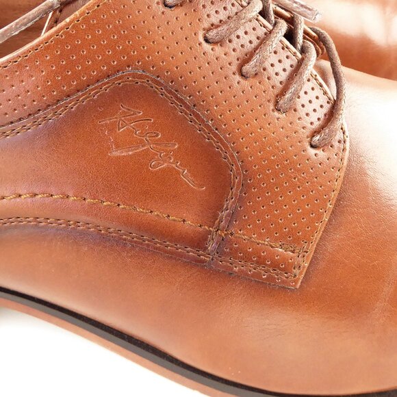 Tommy Hilfiger soli lace up medium brown men\'s faux leather oxfords size 11 main image 6